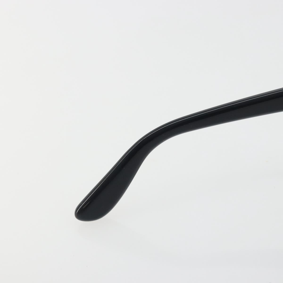 SAINT LAURENT Sunglasses Plastic Black Silver Auth 196140A