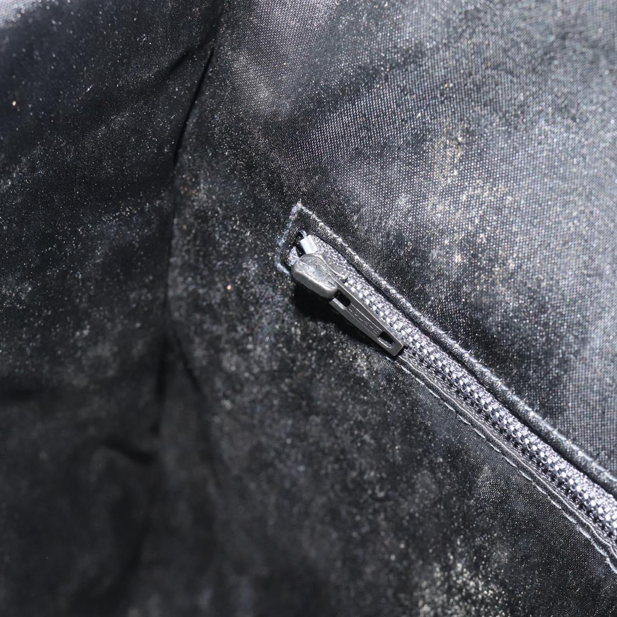 SAINT LAURENT Shoulder Bag Fur Black Auth 196145A
