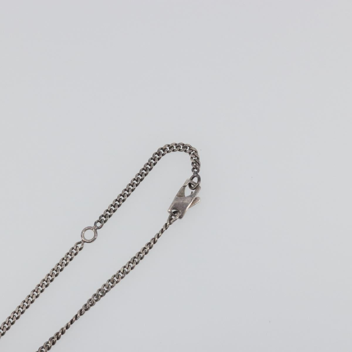 GUCCI Interlocking G Necklace Ag925 Silver Auth 196163A