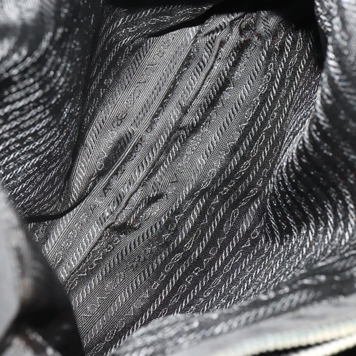 PRADA Shoulder Bag Nylon 4 Set Brown Black Auth 196164