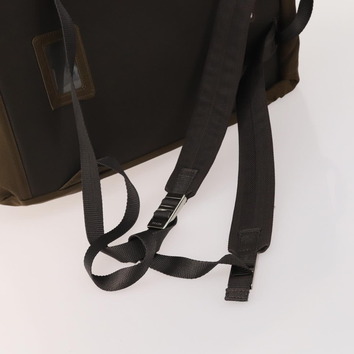 PRADA Shoulder Bag Nylon 4 Set Brown Black Auth 196164