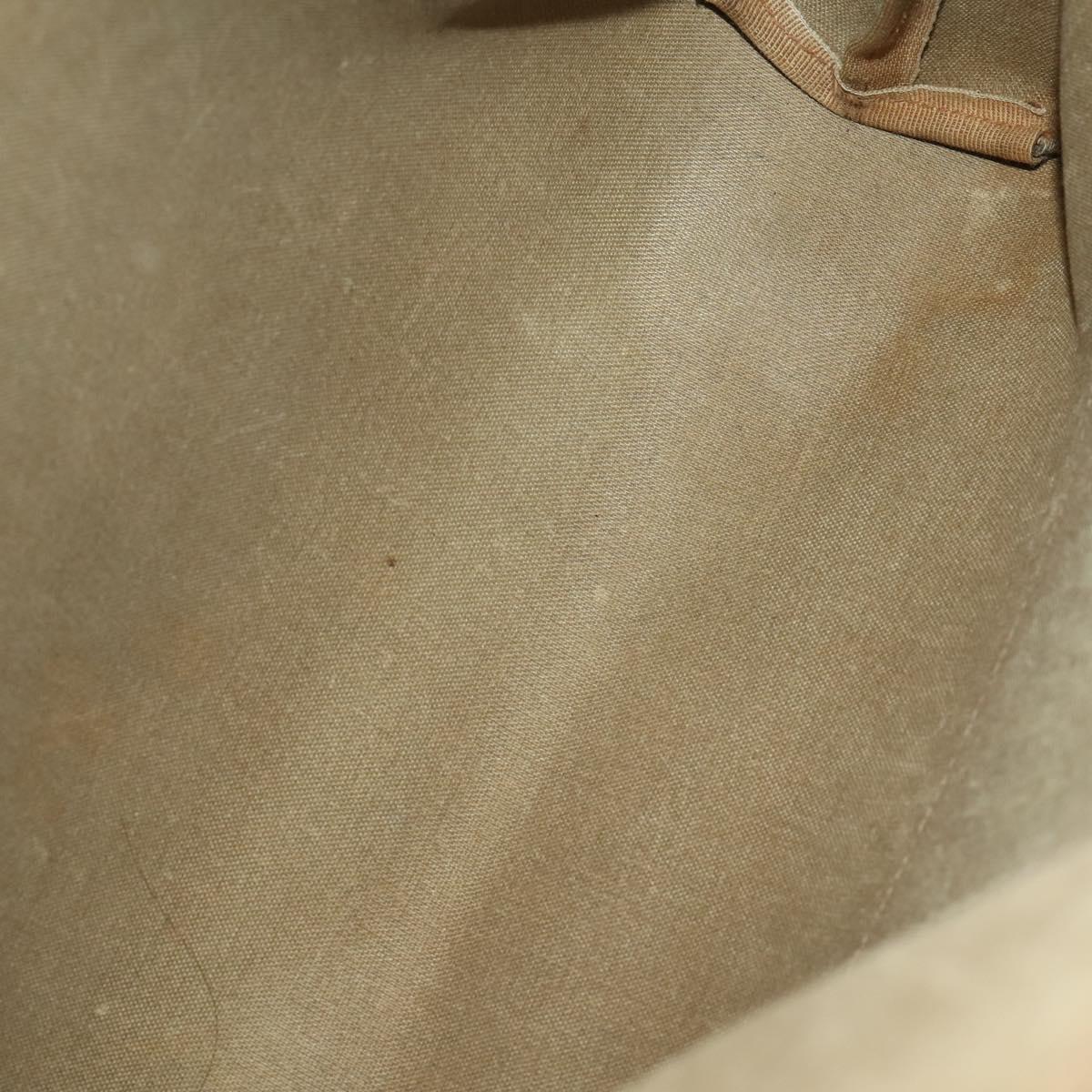 GUCCI GG Canvas GG Supreme Web Sherry Line Hand Bag PVC 3 Set Beige Auth 196165