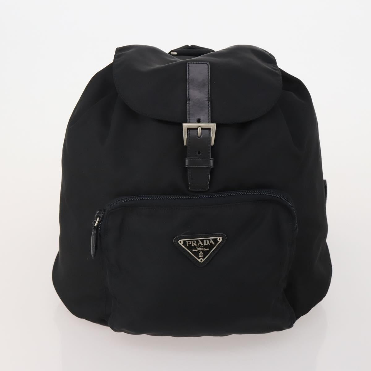 PRADA Pouch Nylon 2 Set Black Auth 196167