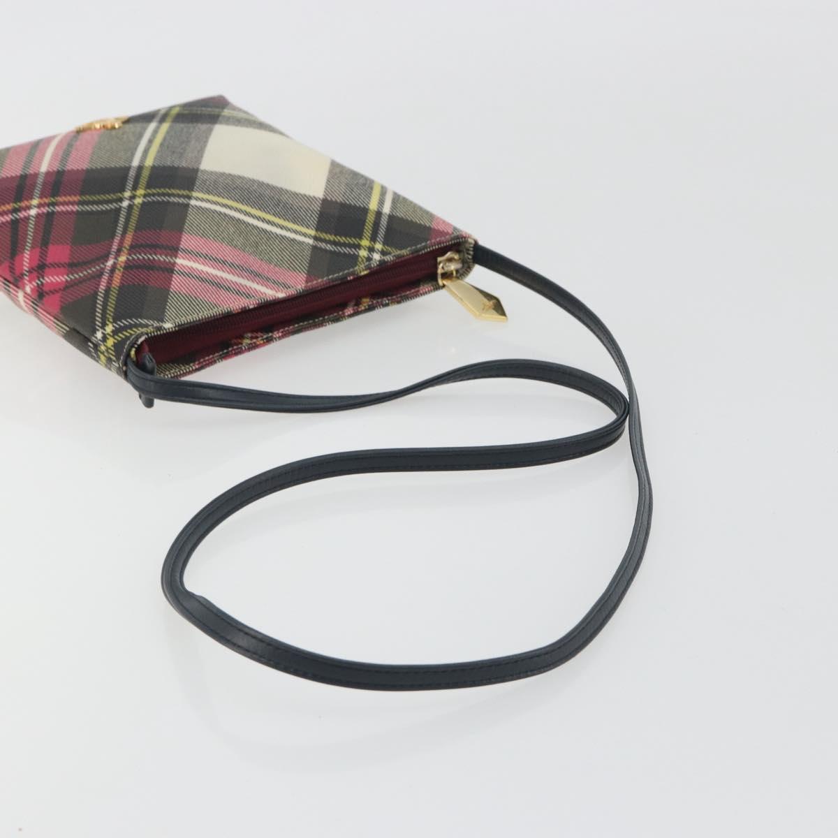 Vivienne Westwood Shoulder Bag PVC Leather Pink Gold Tone Auth 196175