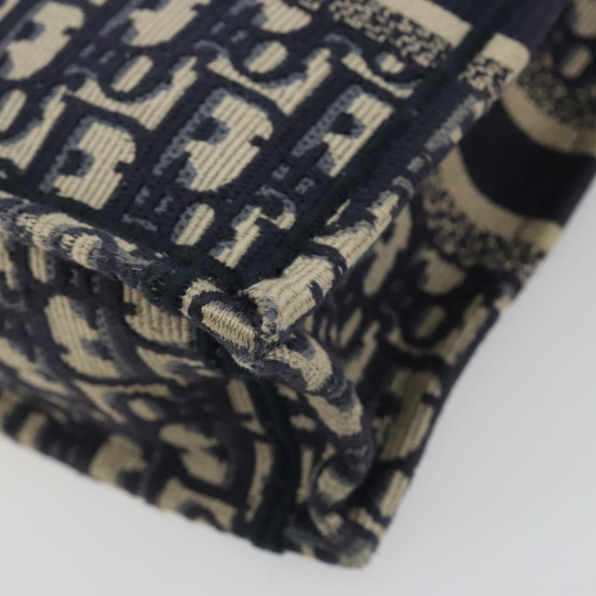Christian Dior Trotter Book Tote Mini Vertical Phone Bag Navy Auth 196183A