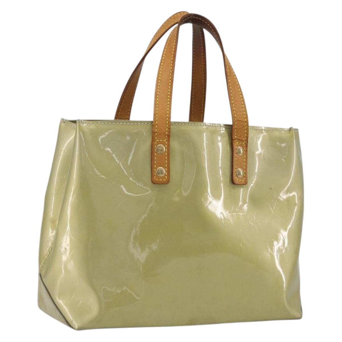 LOUIS VUITTON Monogram Vernis Reade PM Hand Bag Gris M91145 LV Auth 196185