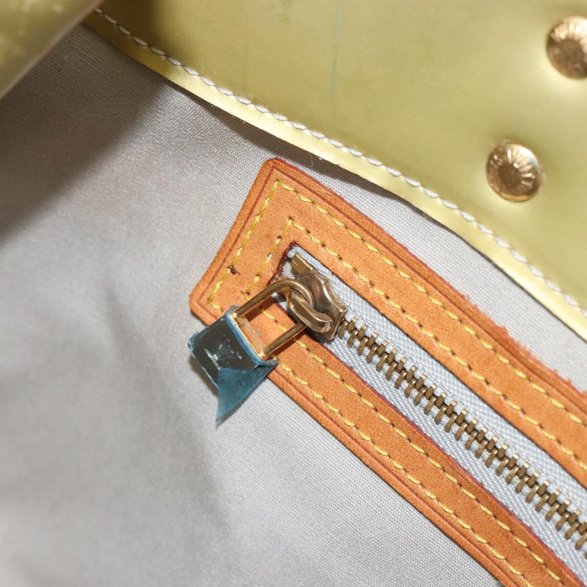 LOUIS VUITTON Monogram Vernis Reade PM Hand Bag Gris M91145 LV Auth 196185