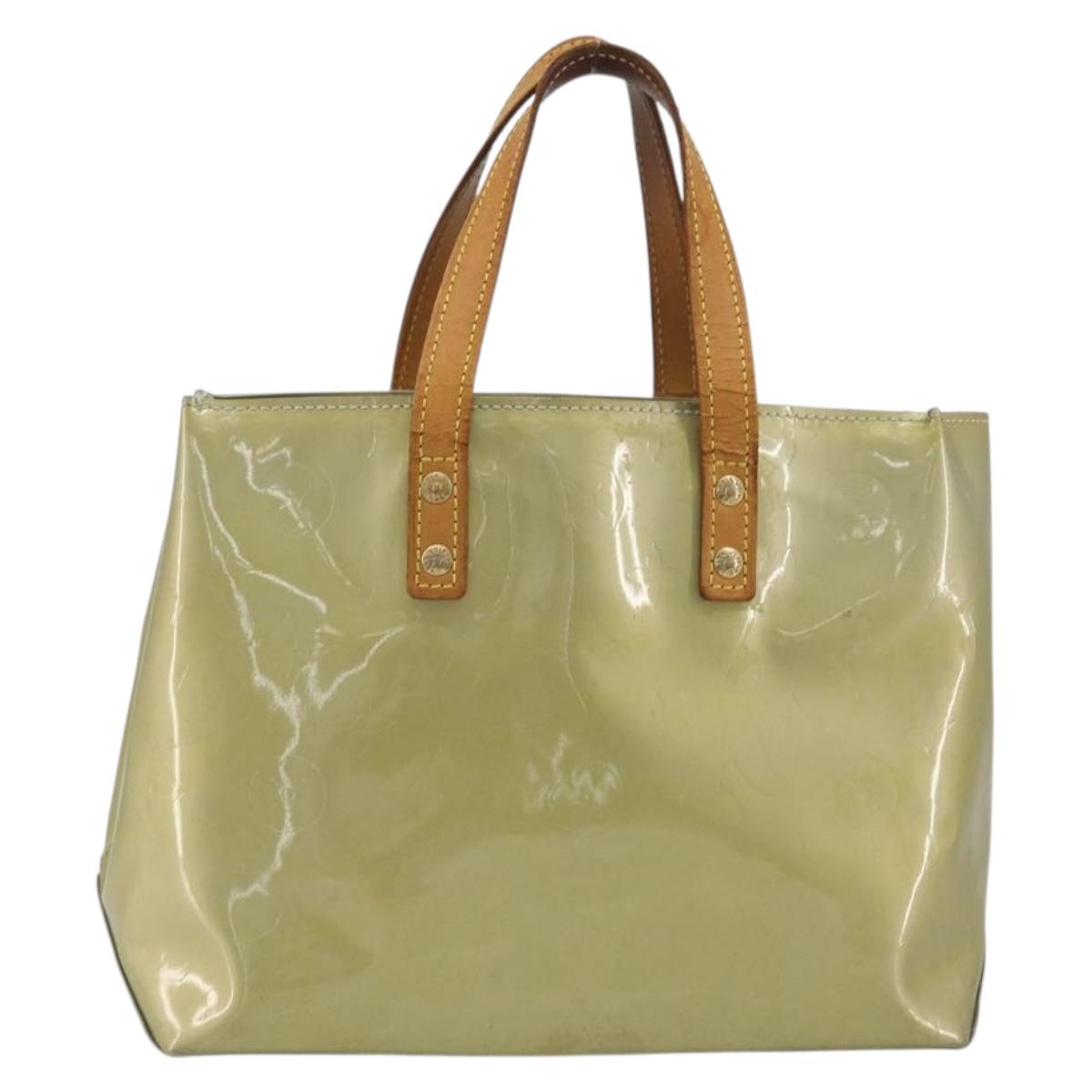 LOUIS VUITTON Monogram Vernis Reade PM Hand Bag Gris M91145 LV Auth 196185