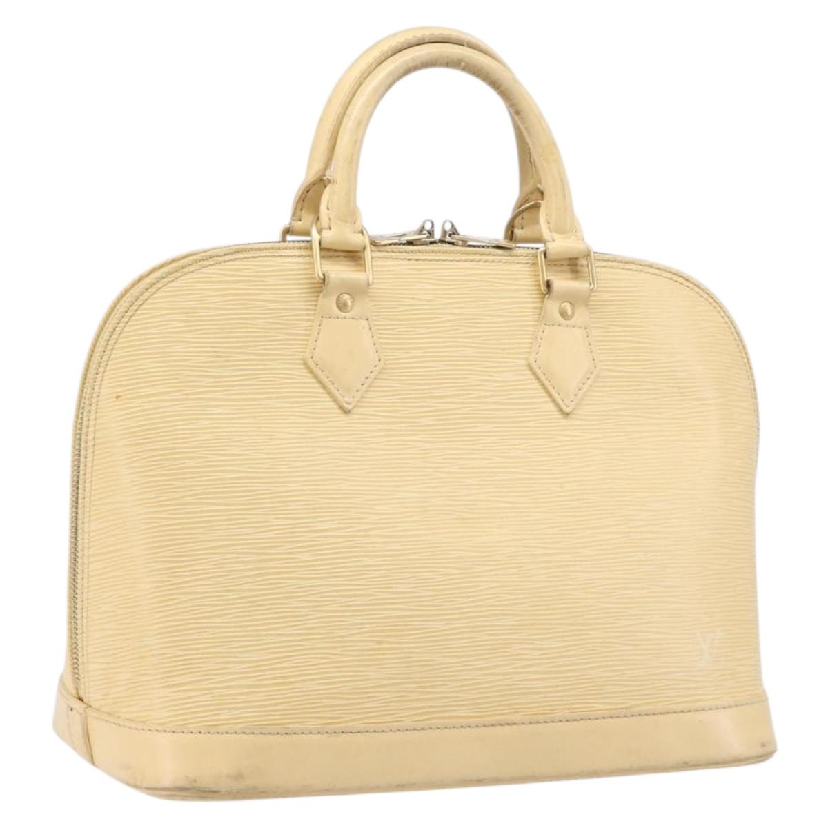 LOUIS VUITTON Epi Alma Hand Bag Vanilla M5214A LV Auth 196188