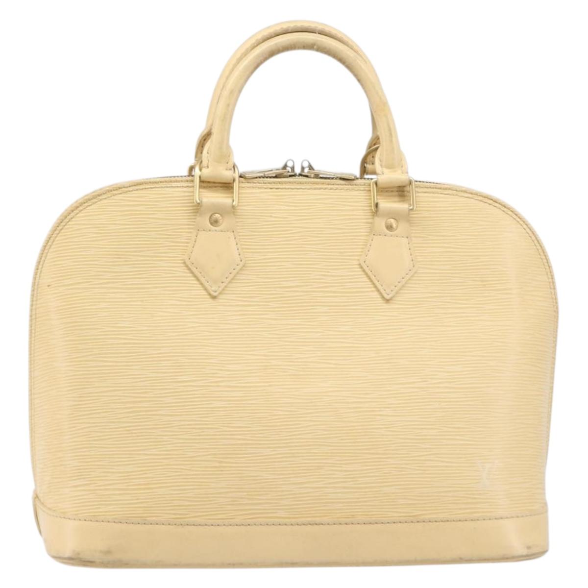 LOUIS VUITTON Epi Alma Hand Bag Vanilla M5214A LV Auth 196188