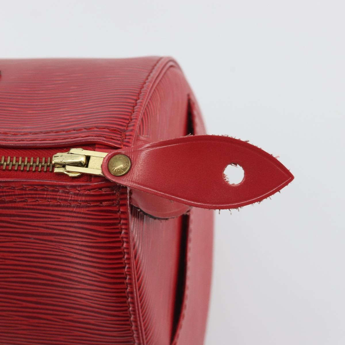 LOUIS VUITTON Epi Speedy 25 Hand Bag Castilian Red M43017 LV Auth 196189A