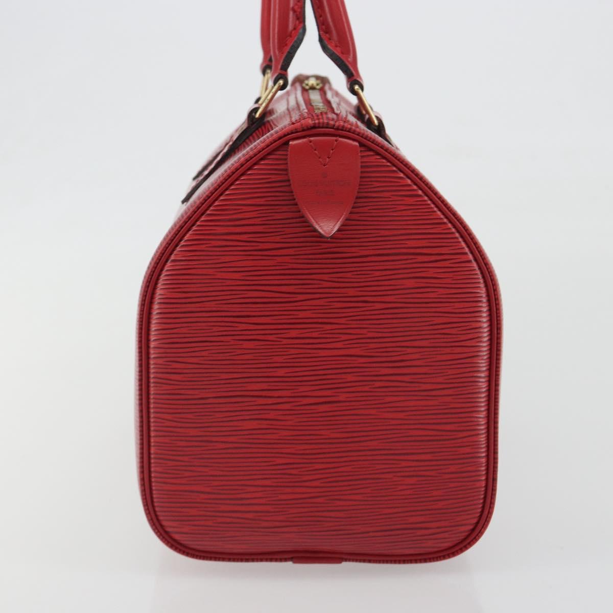 LOUIS VUITTON Epi Speedy 25 Hand Bag Castilian Red M43017 LV Auth 196189A