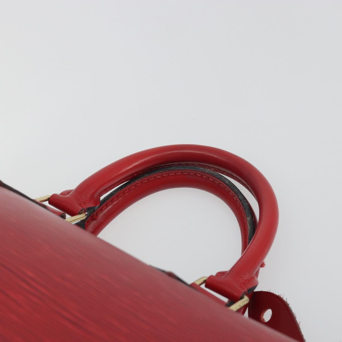 LOUIS VUITTON Epi Speedy 25 Hand Bag Castilian Red M43017 LV Auth 196189A
