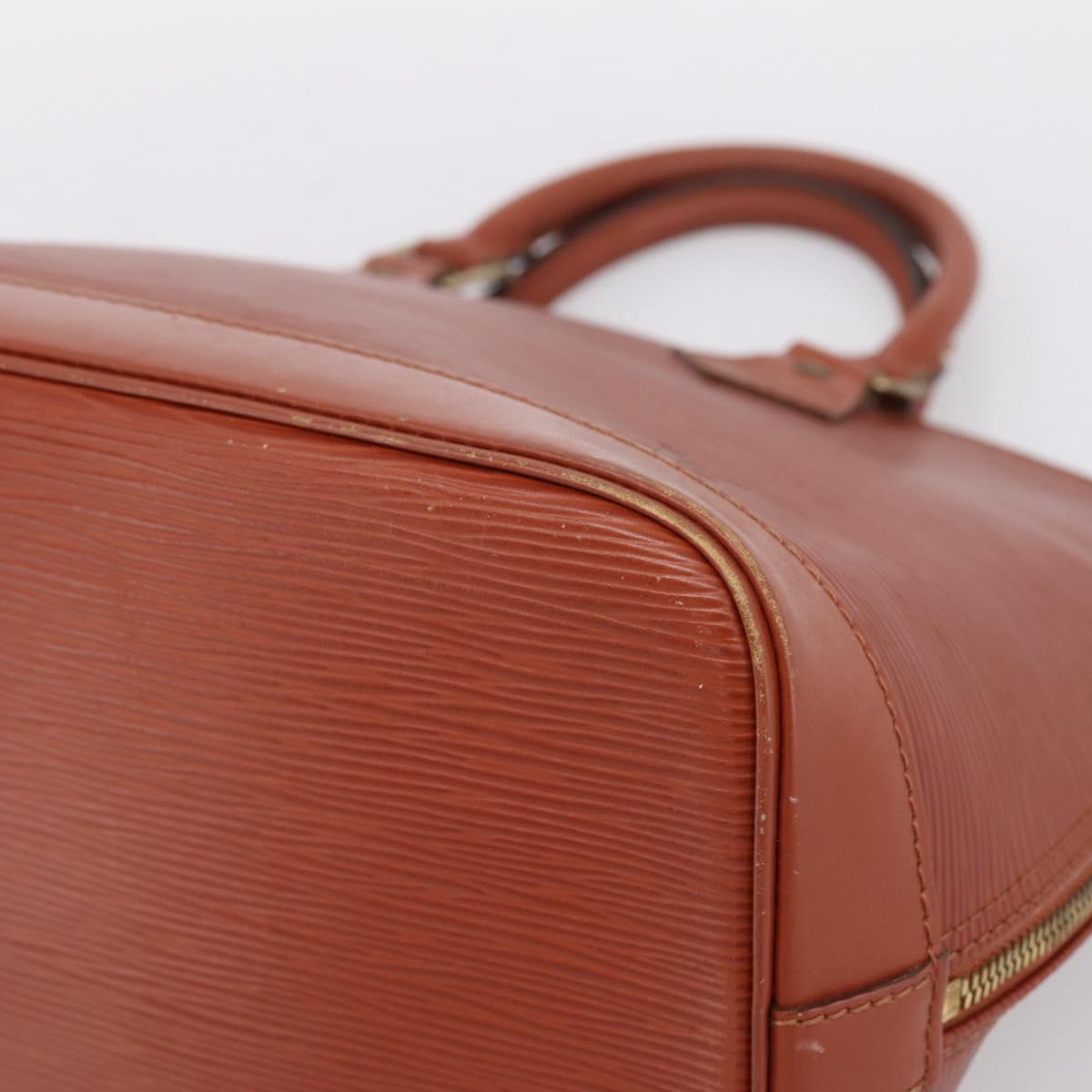LOUIS VUITTON Epi Alma Hand Bag Brown M52143 LV Auth 196190