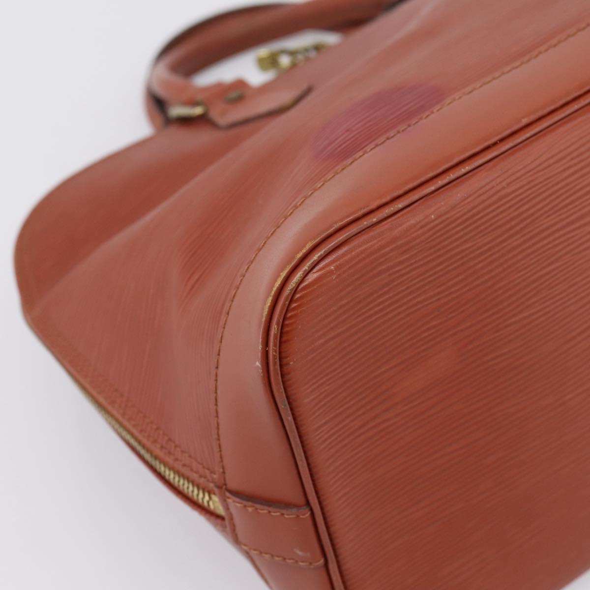 LOUIS VUITTON Epi Alma Hand Bag Brown M52143 LV Auth 196190