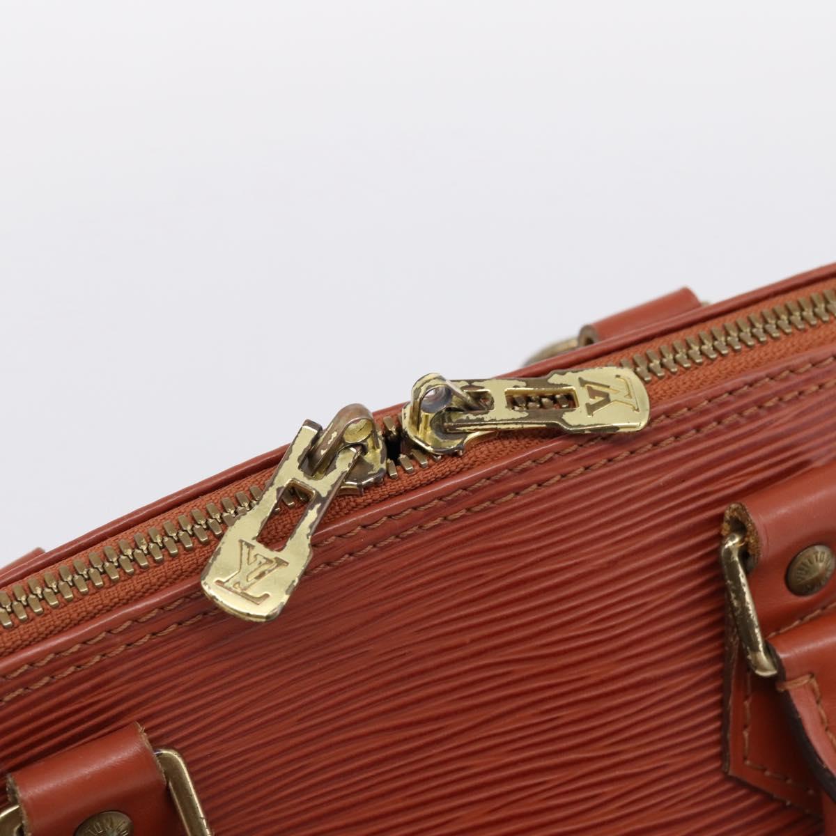 LOUIS VUITTON Epi Alma Hand Bag Brown M52143 LV Auth 196190