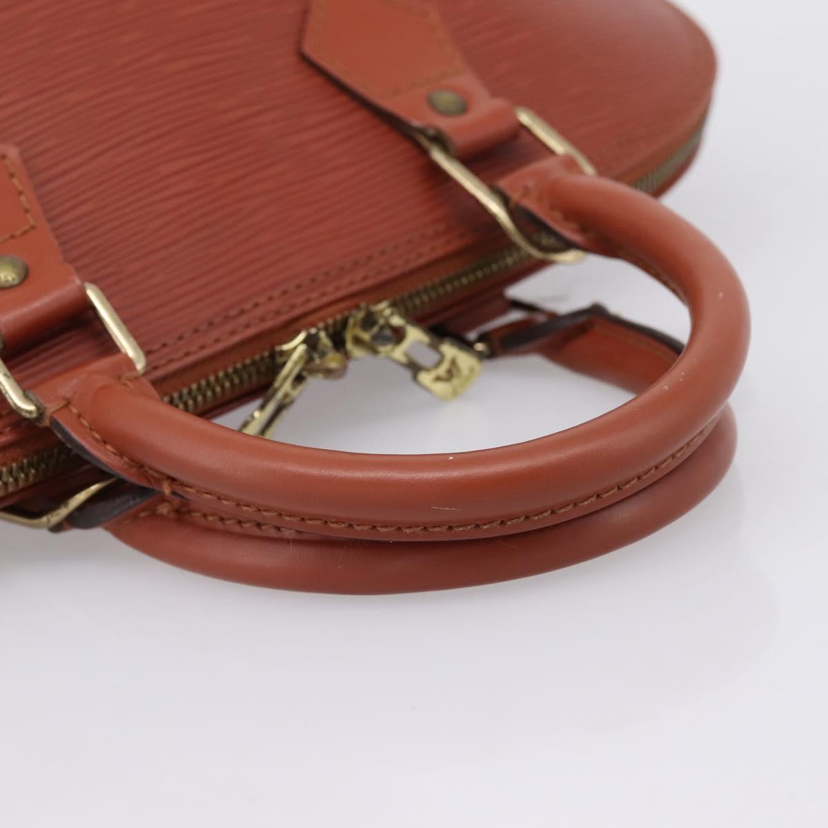 LOUIS VUITTON Epi Alma Hand Bag Brown M52143 LV Auth 196190