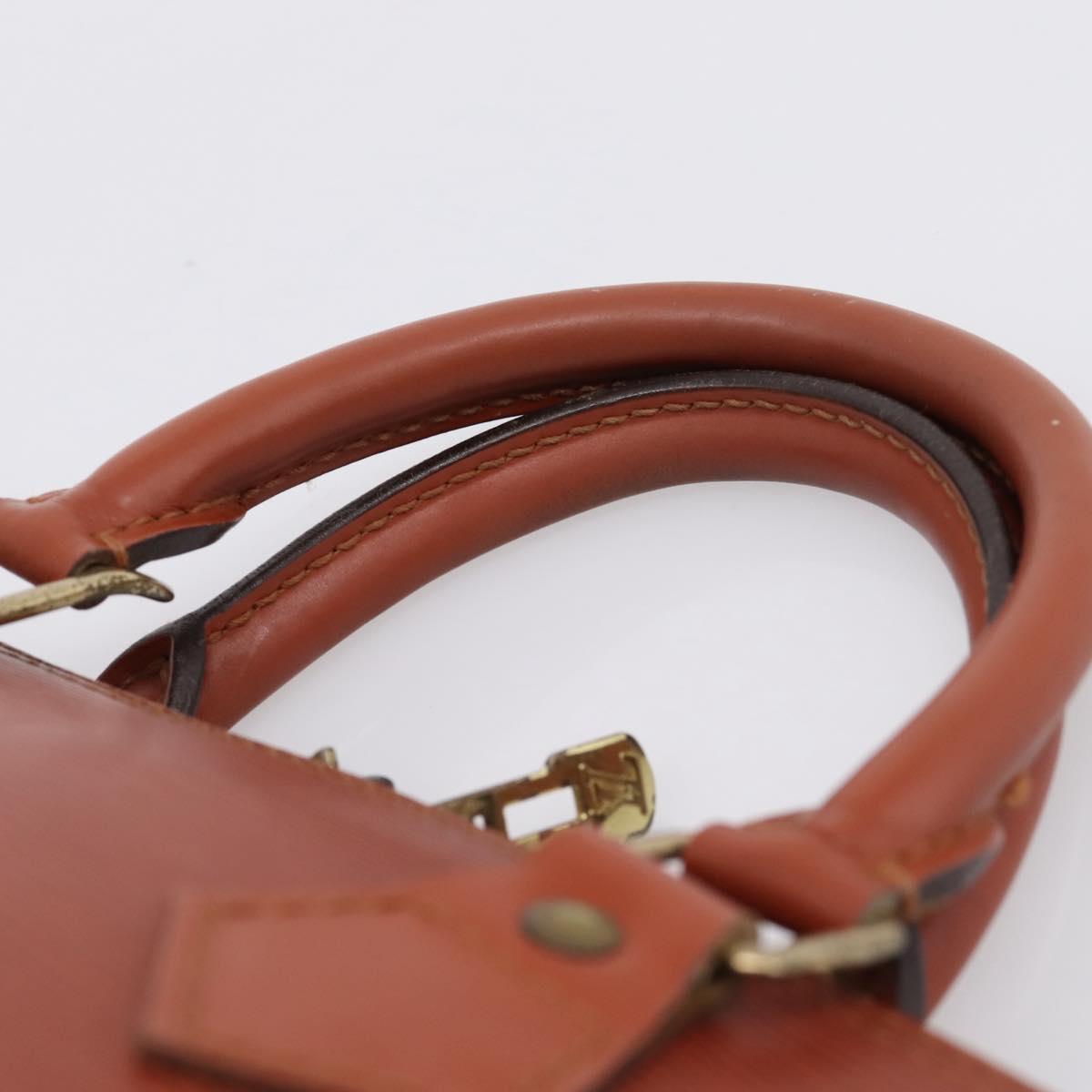 LOUIS VUITTON Epi Alma Hand Bag Brown M52143 LV Auth 196190