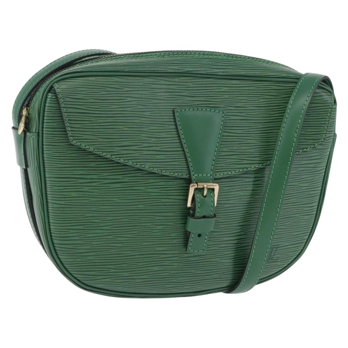 LOUIS VUITTON Epi Jeune Fille MM Shoulder Bag Green M52154 LV Auth 196197V