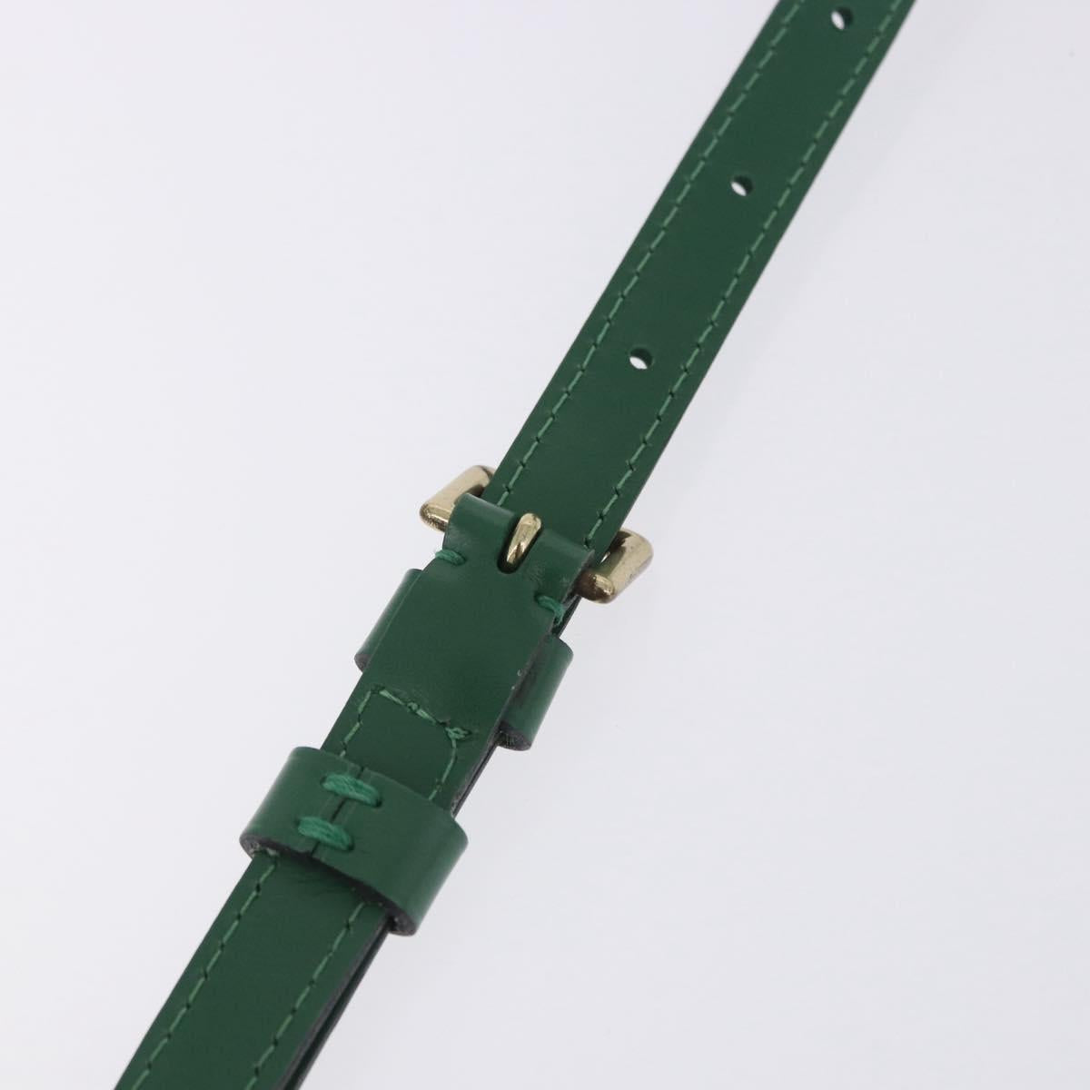 LOUIS VUITTON Epi Jeune Fille MM Shoulder Bag Green M52154 LV Auth 196197V