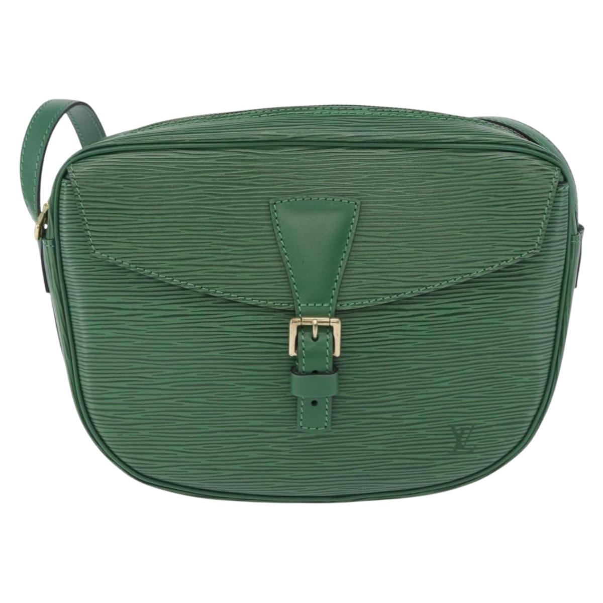 LOUIS VUITTON Epi Jeune Fille MM Shoulder Bag Green M52154 LV Auth 196197V
