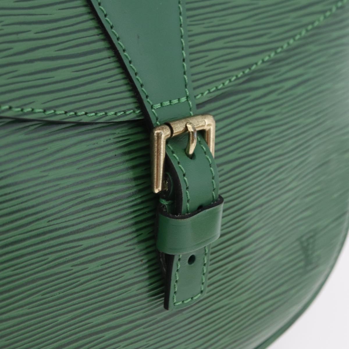 LOUIS VUITTON Epi Jeune Fille MM Shoulder Bag Green M52154 LV Auth 196197V