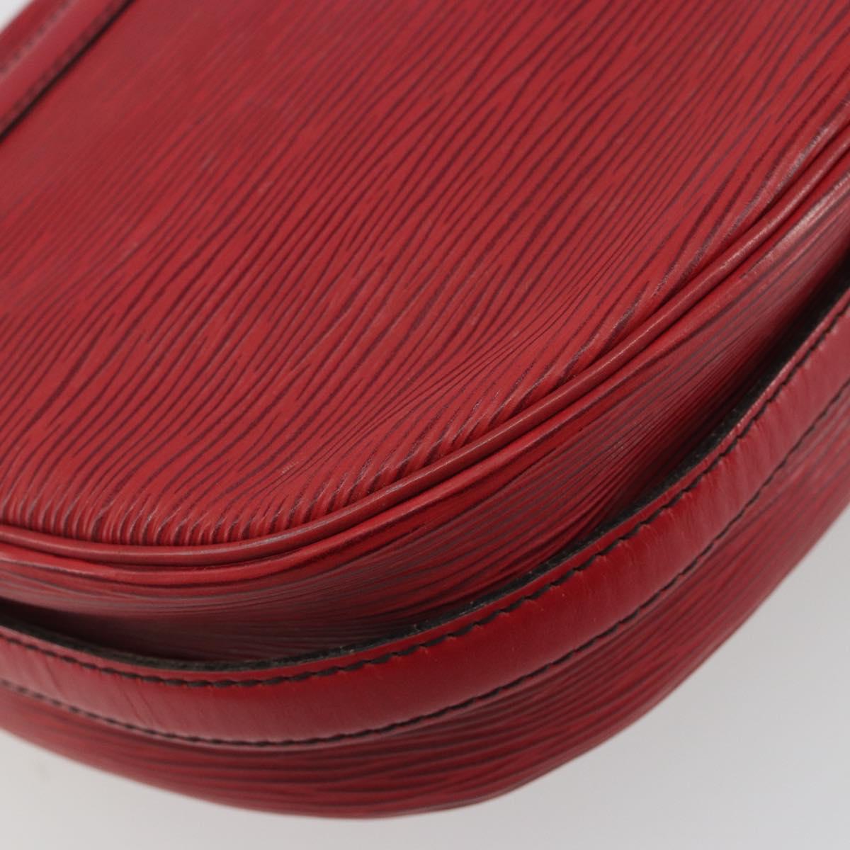 LOUIS VUITTON Epi Jeune Fille MM Shoulder Bag Red M52157 LV Auth 196198