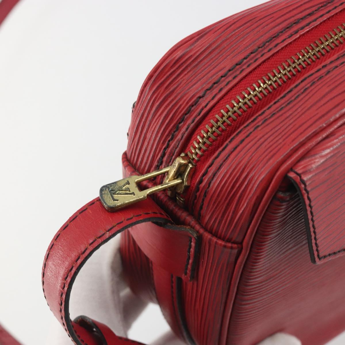 LOUIS VUITTON Epi Jeune Fille MM Shoulder Bag Red M52157 LV Auth 196198