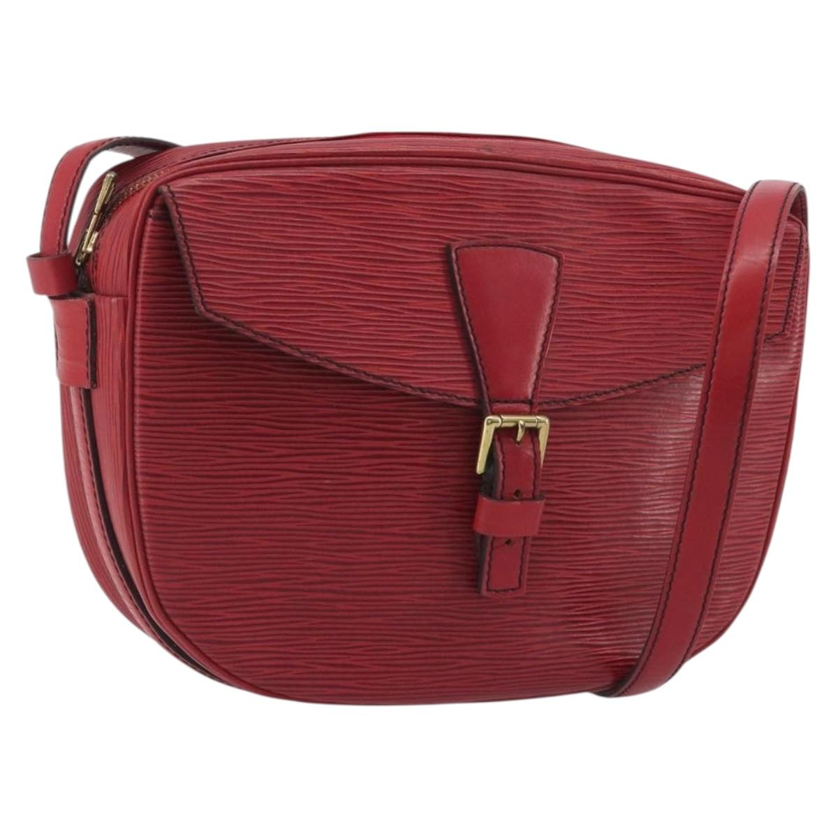 LOUIS VUITTON Epi Jeune Fille MM Shoulder Bag Red M52157 LV Auth 196198