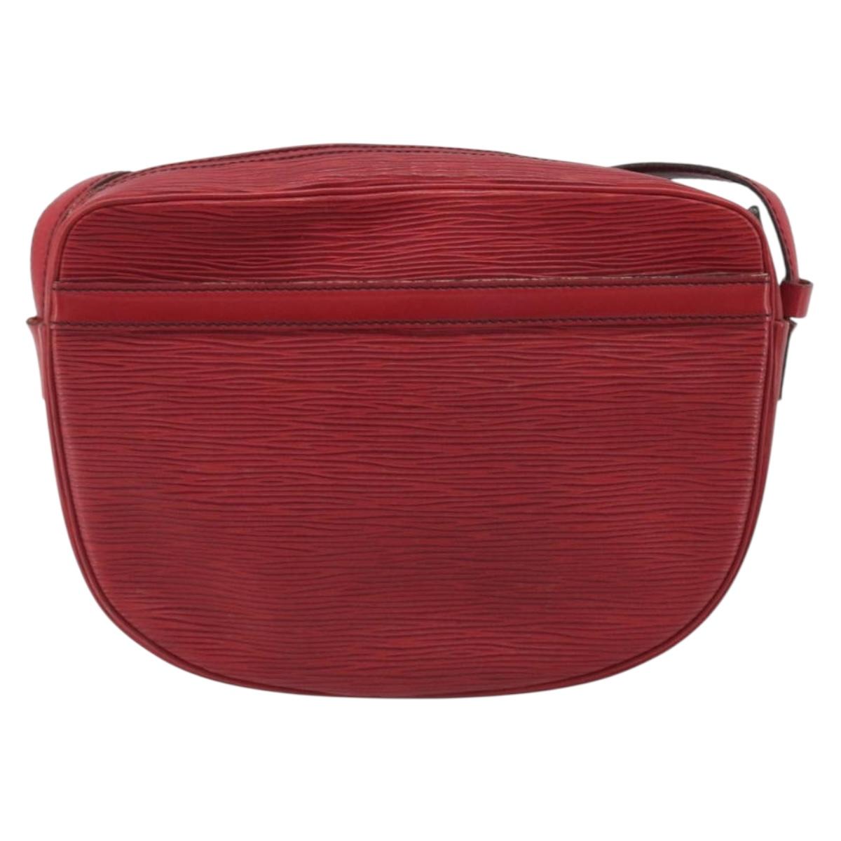 LOUIS VUITTON Epi Jeune Fille MM Shoulder Bag Red M52157 LV Auth 196198
