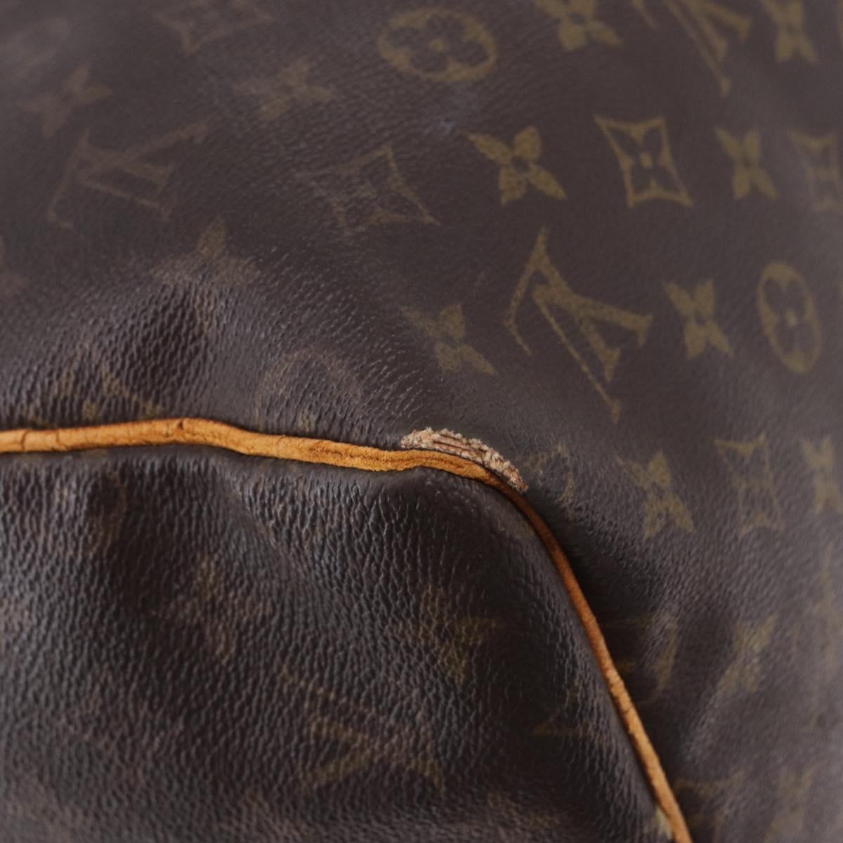LOUIS VUITTON Monogram Keepall 55 Boston Bag M41424 LV Auth 196206