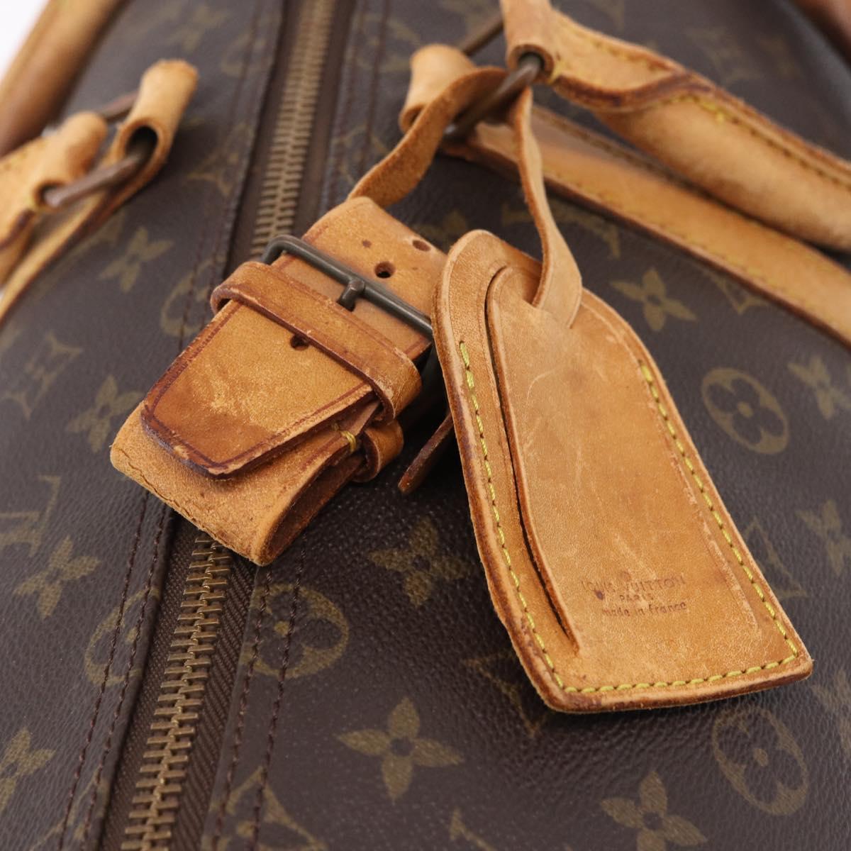 LOUIS VUITTON Monogram Keepall 55 Boston Bag M41424 LV Auth 196206