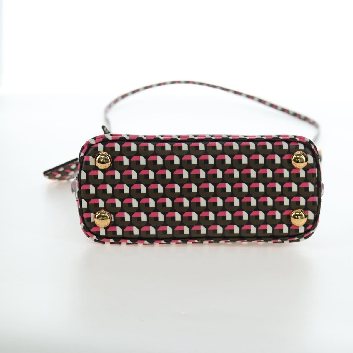 PRADA Saffiano Hand Bag 2way Multicolor Auth 196210V