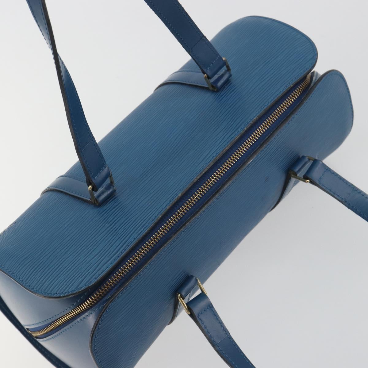 LOUIS VUITTON Epi Soufflot Hand Bag Blue M52225 LV Auth 196215