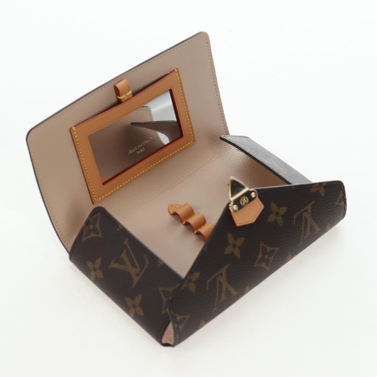 LOUIS VUITTON Monogram Lip & Eye Brush Set Pouch LBC001 LV Auth 196218V