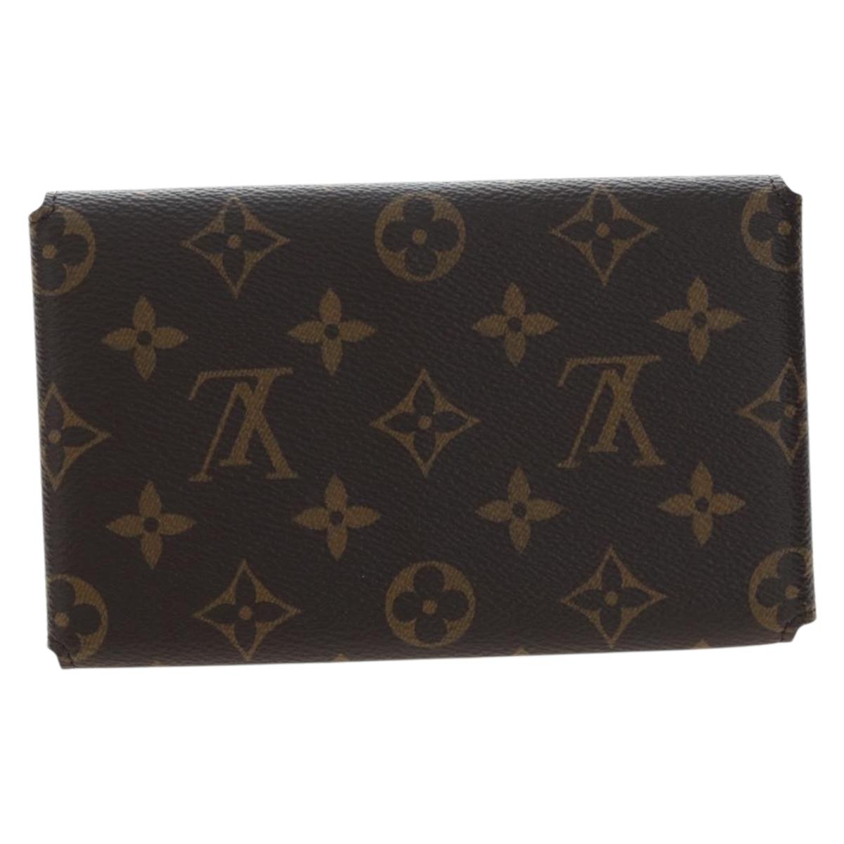 LOUIS VUITTON Monogram Lip & Eye Brush Set Pouch LBC001 LV Auth 196218V