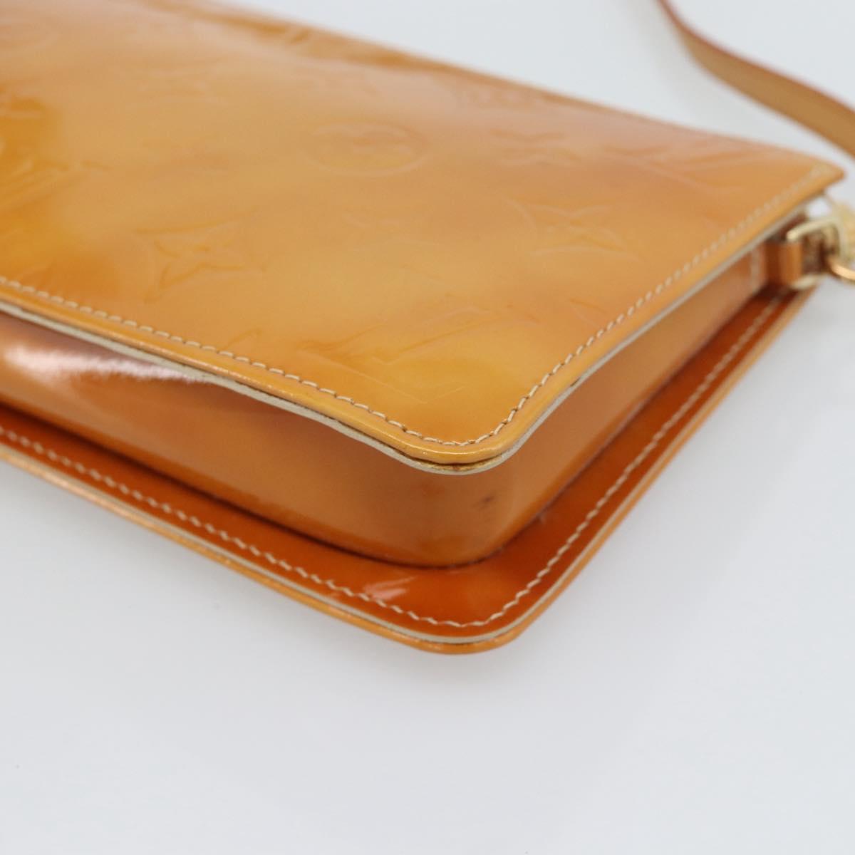 LOUIS VUITTON Monogram Vernis Lexington Accessory Pouch Beige M91010 Auth 196220