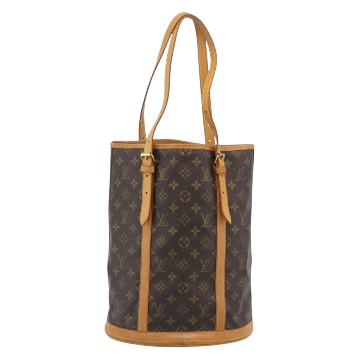 LOUIS VUITTON Monogram Bucket GM Shoulder Bag M42236 LV Auth 196223