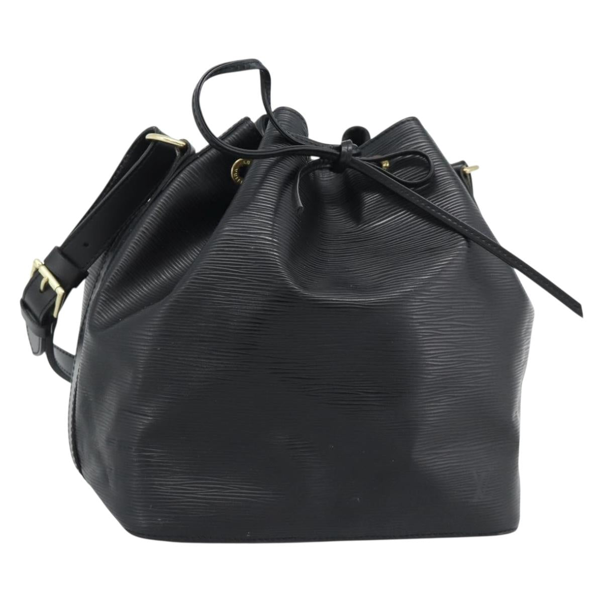 LOUIS VUITTON Epi Petit Noe Shoulder Bag Black M44102 LV Auth 196225