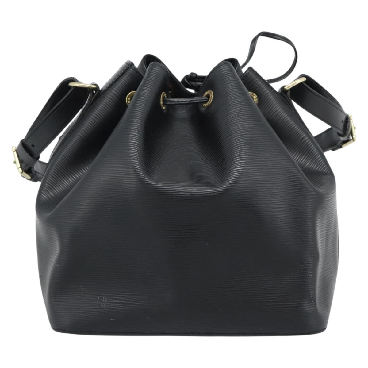 LOUIS VUITTON Epi Petit Noe Shoulder Bag Black M44102 LV Auth 196225