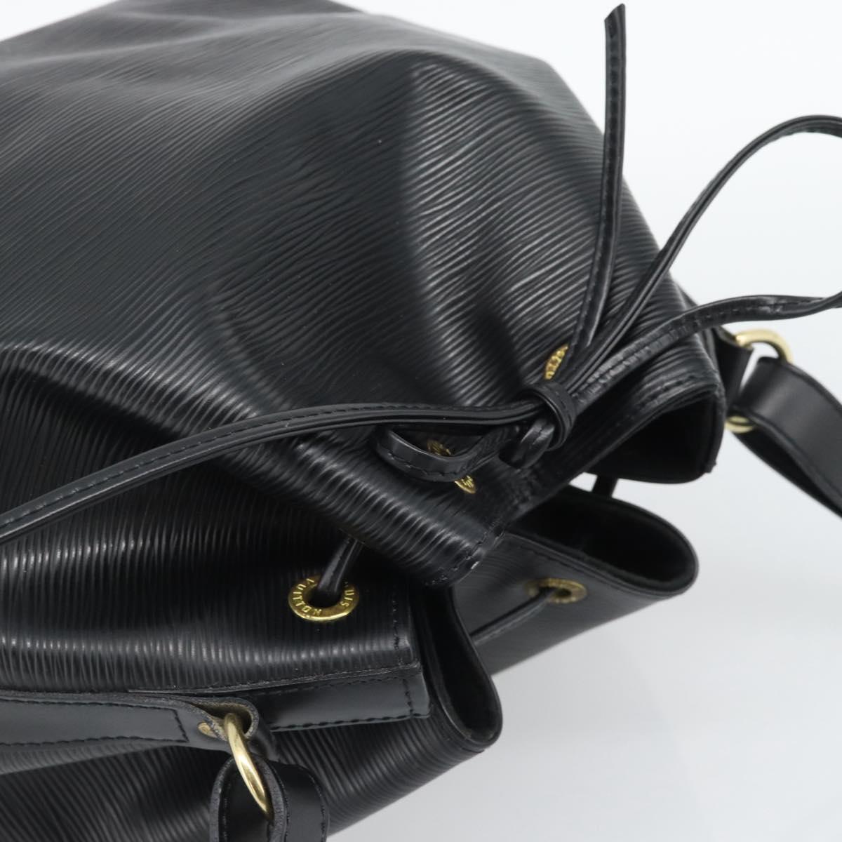 LOUIS VUITTON Epi Petit Noe Shoulder Bag Black M44102 LV Auth 196225