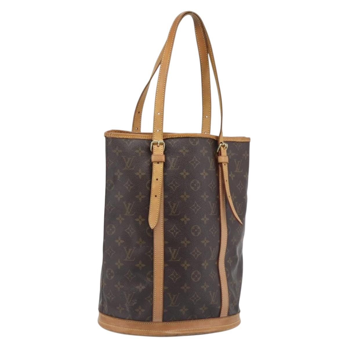 LOUIS VUITTON Monogram Bucket GM Shoulder Bag M42236 LV Auth 196227
