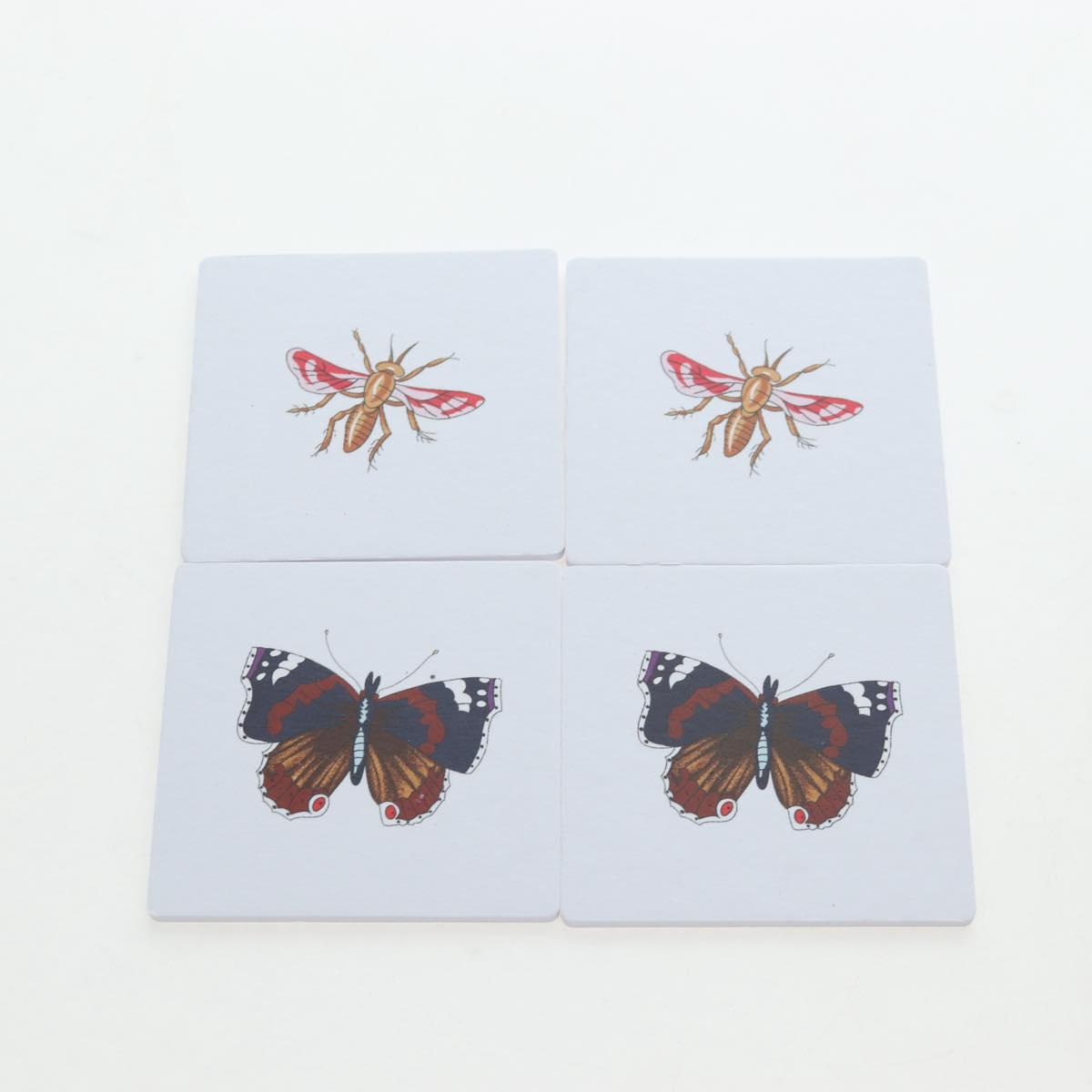 GUCCI Flora Coaster Set White Auth 196229M