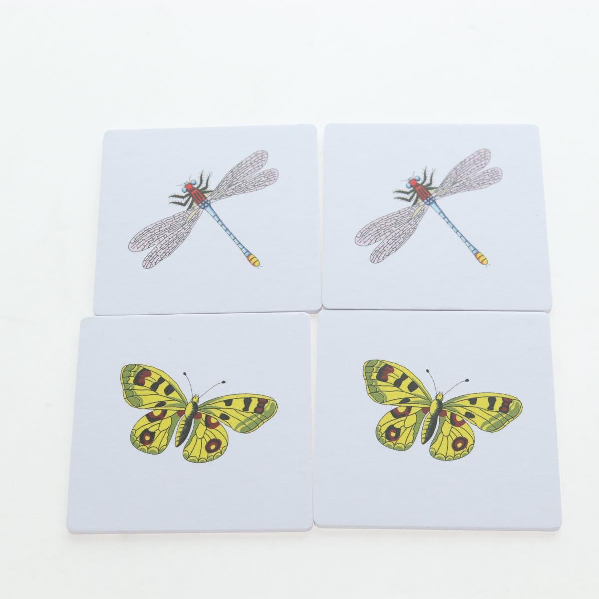 GUCCI Flora Coaster Set White Auth 196229M