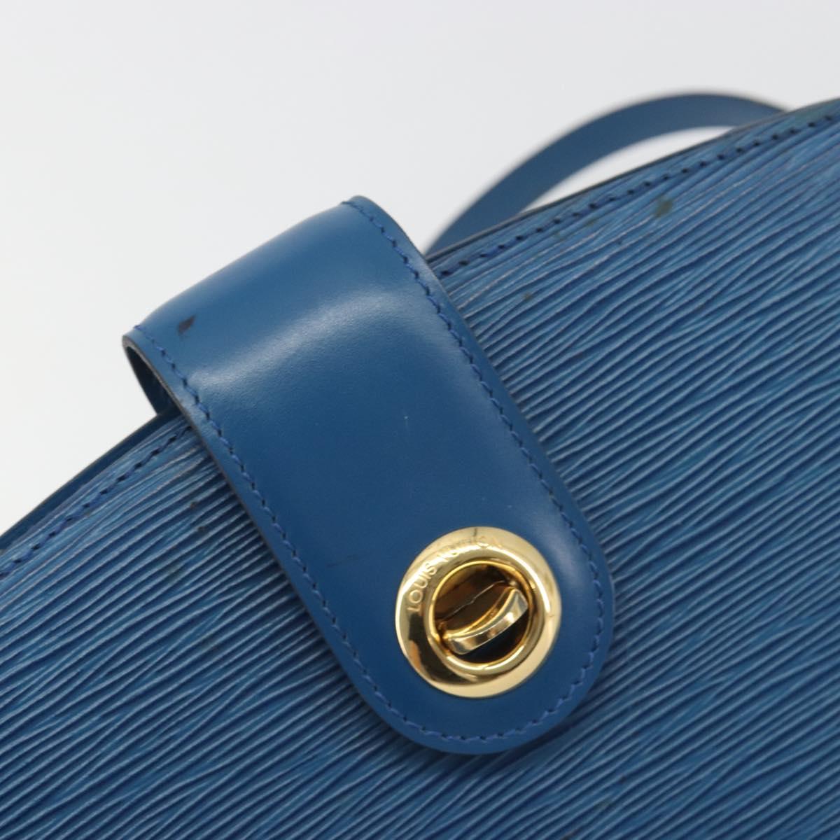 LOUIS VUITTON Epi Capuchin Shoulder Bag Blue M52345 LV Auth 196241