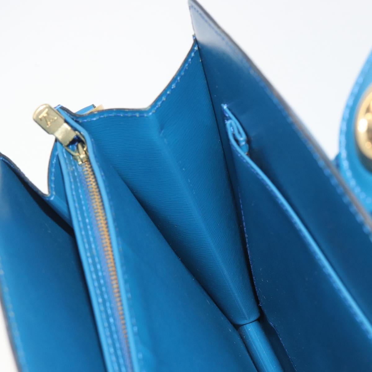LOUIS VUITTON Epi Capuchin Shoulder Bag Blue M52345 LV Auth 196241