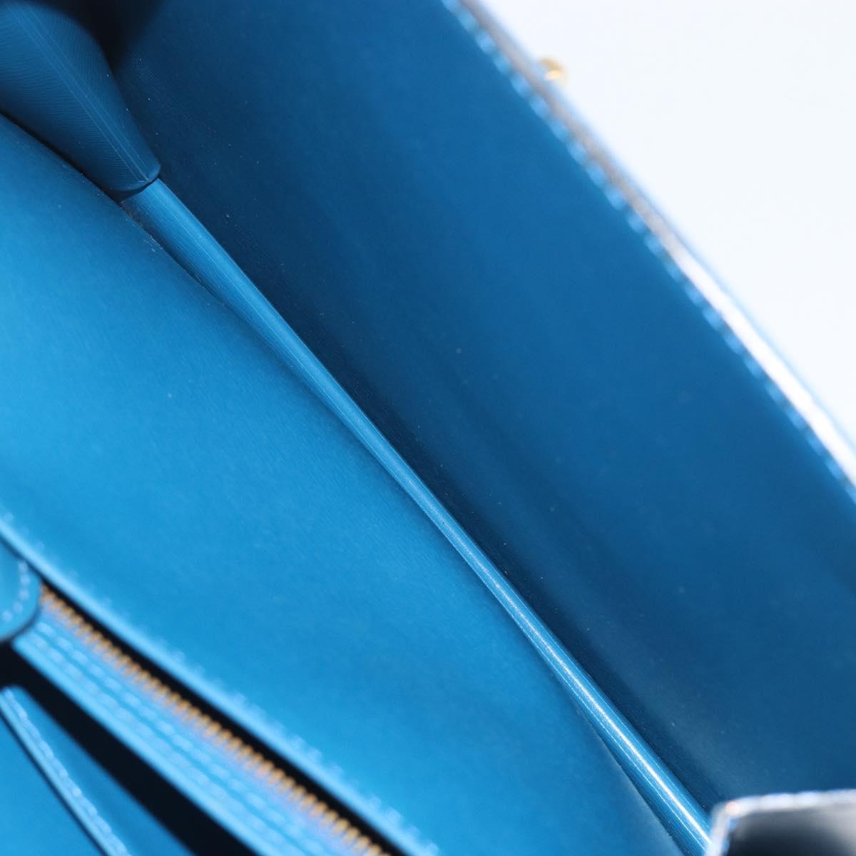 LOUIS VUITTON Epi Capuchin Shoulder Bag Blue M52345 LV Auth 196241