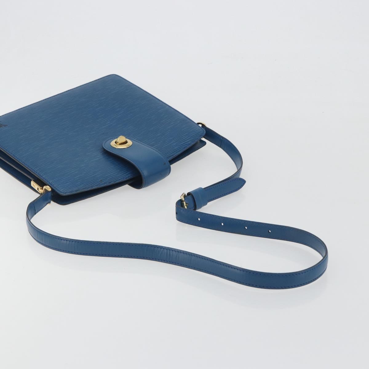 LOUIS VUITTON Epi Capuchin Shoulder Bag Blue M52345 LV Auth 196241