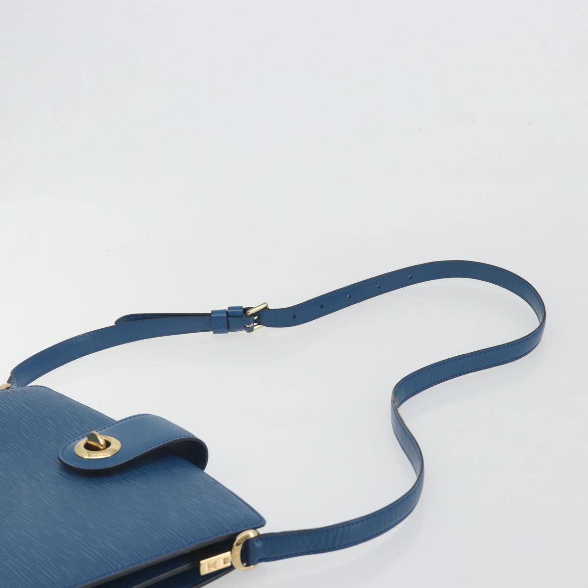 LOUIS VUITTON Epi Capuchin Shoulder Bag Blue M52345 LV Auth 196241