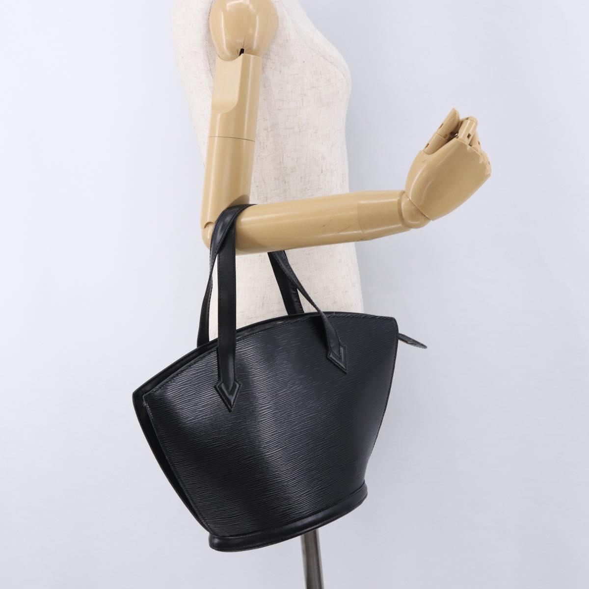 LOUIS VUITTON Epi Saint Jacques Shopping Bag Black M52272 LV Auth 196253